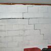 A buckling foundation wall in a Louisa home.