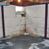 Rusted, corroded i-beams found with a failing foundation in a Elkview home.