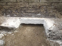 Preparing the foundation footing for a home foundation repair in Jackson